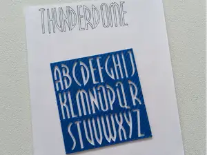 Thunderdome Stencil – Pritchard Font Letter&Number