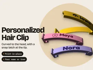 Personalized Hair Clip