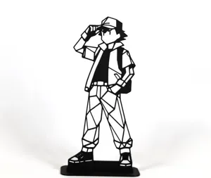 Geometric Low Poly Ash Ketchum