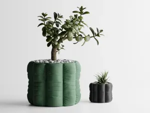 Inflated soft Cloth Planter Plant Pot Vase Series4