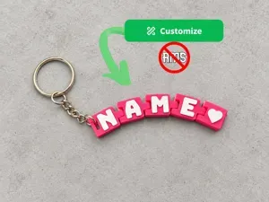 Chaveiro Modular Personalizável com Nome sem AMS