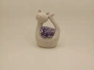 Katzenfigur  – Tischdeko Pflanztopf Planter
