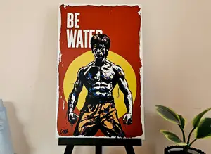 Bruce Lee "Be Water" Poster - HueForge