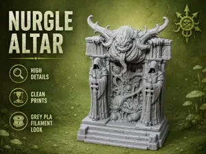 Nurgle Corrupted Altar – Plague Shrine Terrain