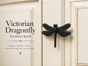 Victorian Dragonfly Furniture Knob