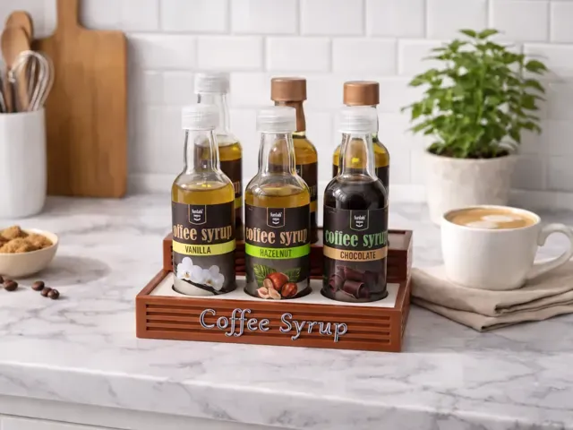 Coffee Syrup Stand for 6 Bottles