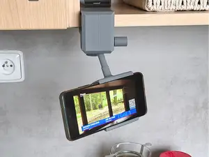 Ball-joint 360° cabinet mobile holder & foldable