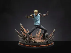 One Punch Man - Genos Action Figure 3D Fan Art