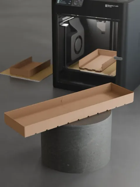 Gridfinity 11x3 Bin 5U Dovetail Split Fit A1 Mini — Фото 3 из 5