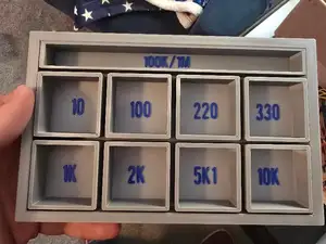 Arduino Resistor Organizer