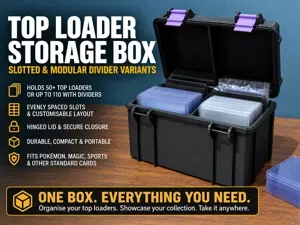 Trading Card Top Loader Storage Box