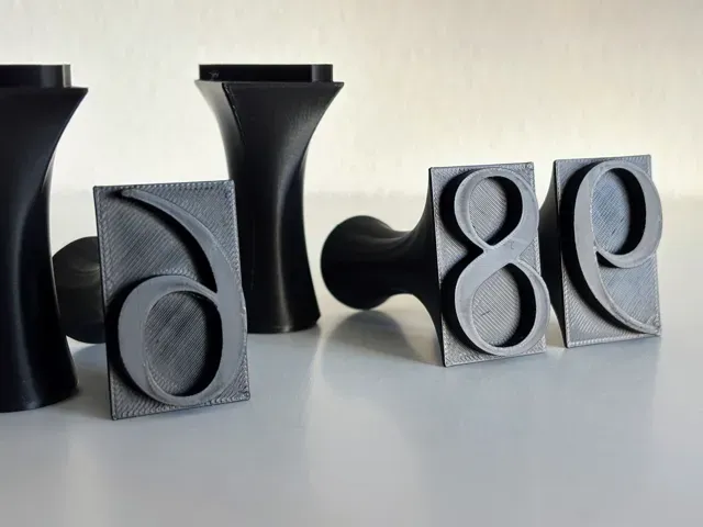 Classic Antiqua Pottery Number Stamp Set (0-9) — Image 8 of 14