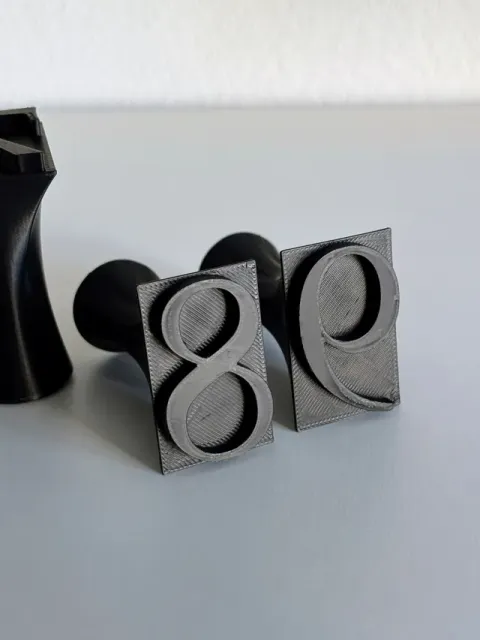 Classic Antiqua Pottery Number Stamp Set (0-9) — Image 7 of 14