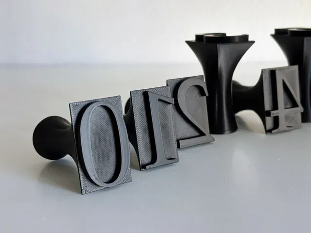 Classic Antiqua Pottery Number Stamp Set (0-9) — Image 9 of 14