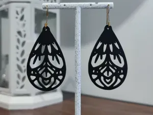 Aretes Abanico de Medianoche