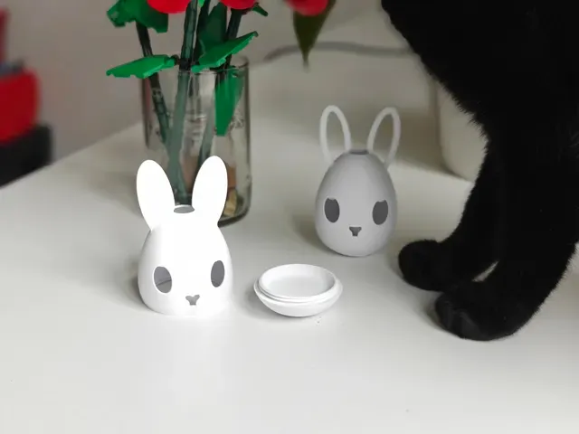 Bunny cat toy - Easter Egg treat toy — Фото 3 из 6
