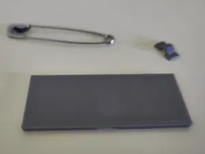 Customizable Blank Name Tag with Safety Pin Back