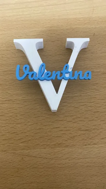 Lettera 3D con Nome a Incastro — Фото 2 из 3