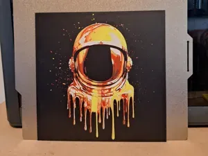 Spaceman Drip Art - Hueforge 4 colour