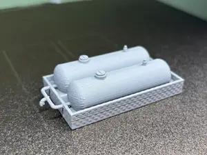 N / OO Scale Twin Oil Storage Tanks 