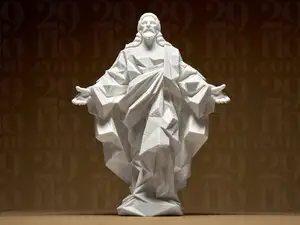 Geometric Jesus Statue