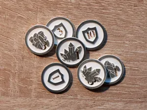 Heroes 3 Board Game - coins and sources