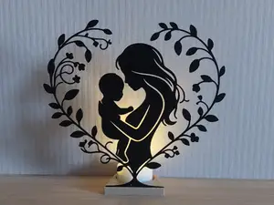 Familie Muttertag LED Teelicht Deko