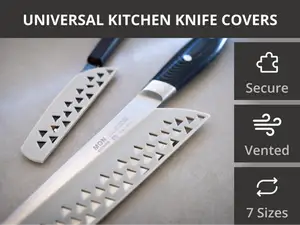 Universal Knife Blade Covers, Secure Fit - 7 Sizes