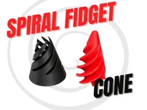 Spiral fidget cone