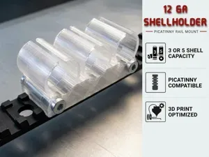 12 GA Shell Holder – Picatinny Rail Mount