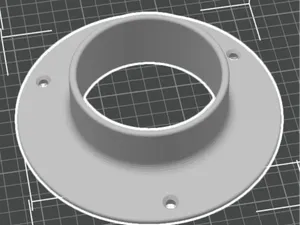 Schlauch Adapter Wandmontage 150mm, 100mm Lüfter 