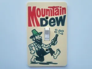 Retro Mountain Dew Light Switch Cover (Toggle)