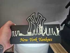 MLB Lightbox New York Yankees with skyline!