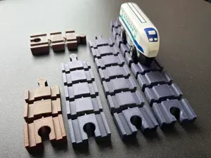 Flexi Articulating Wooden Train Track
