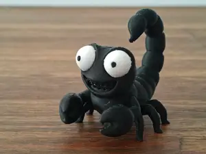 Goofy Eyes Funny Cartoon Stylized Scorpion