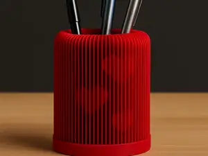 Heart Pattern Pen Holder Desk Organizer