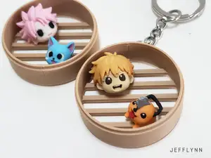 Denji X Pochita (Chainsaw Man) Fidget Keychain