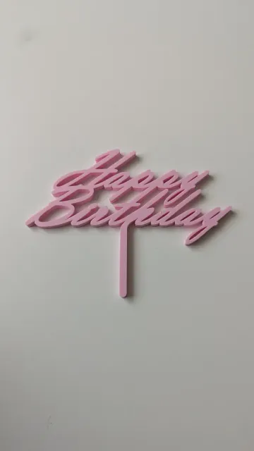 Happy Birthday Cake Topper & Sign — Image 7 of 7