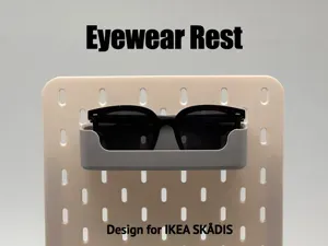 IKEA SKADIS Pegboard Glasses Tray Holder Rack