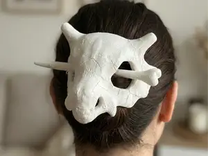 Cubone Skull & Bone Hair Pin