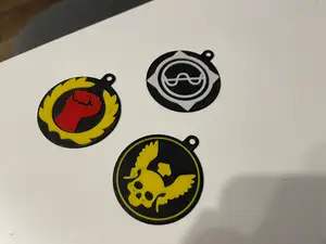 Quake 3 Arena Medal keychains