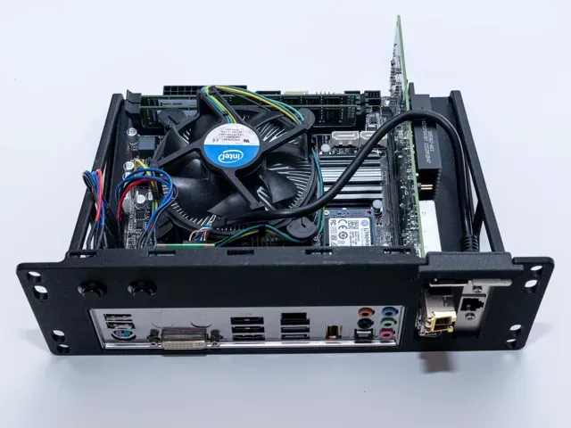 2HE 10 inch rack mount Mini-ITX + ATX PSU