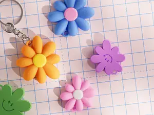 Flower Keychain Two Tone