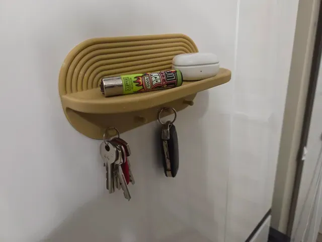 Modern Wall Key Holder Shelf | Entryway Organizer — Фото 6 из 7