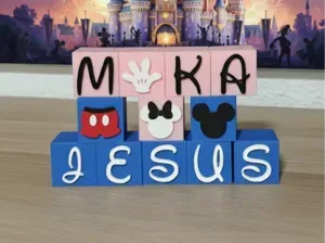 Alfabeto Mágico de Bloques - Estilo Disney