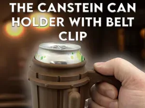 The CanStein Barrel Mug Coozie with Belt Clip