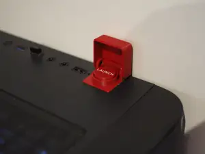 "Missile Launch" Power Button Cover For PC