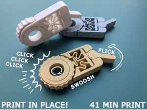 Fidget Click Flick Swoosh - Print in place!