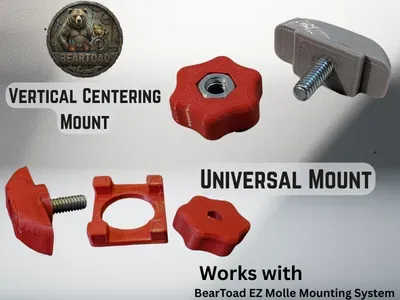EZ Molle 1in Ball Mount - BearToad EZ Molle System — Image 11 of 11