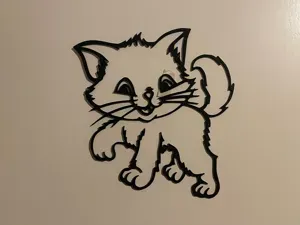 Window-Door frame-Door Sign-Wall Art Cute Cat V2